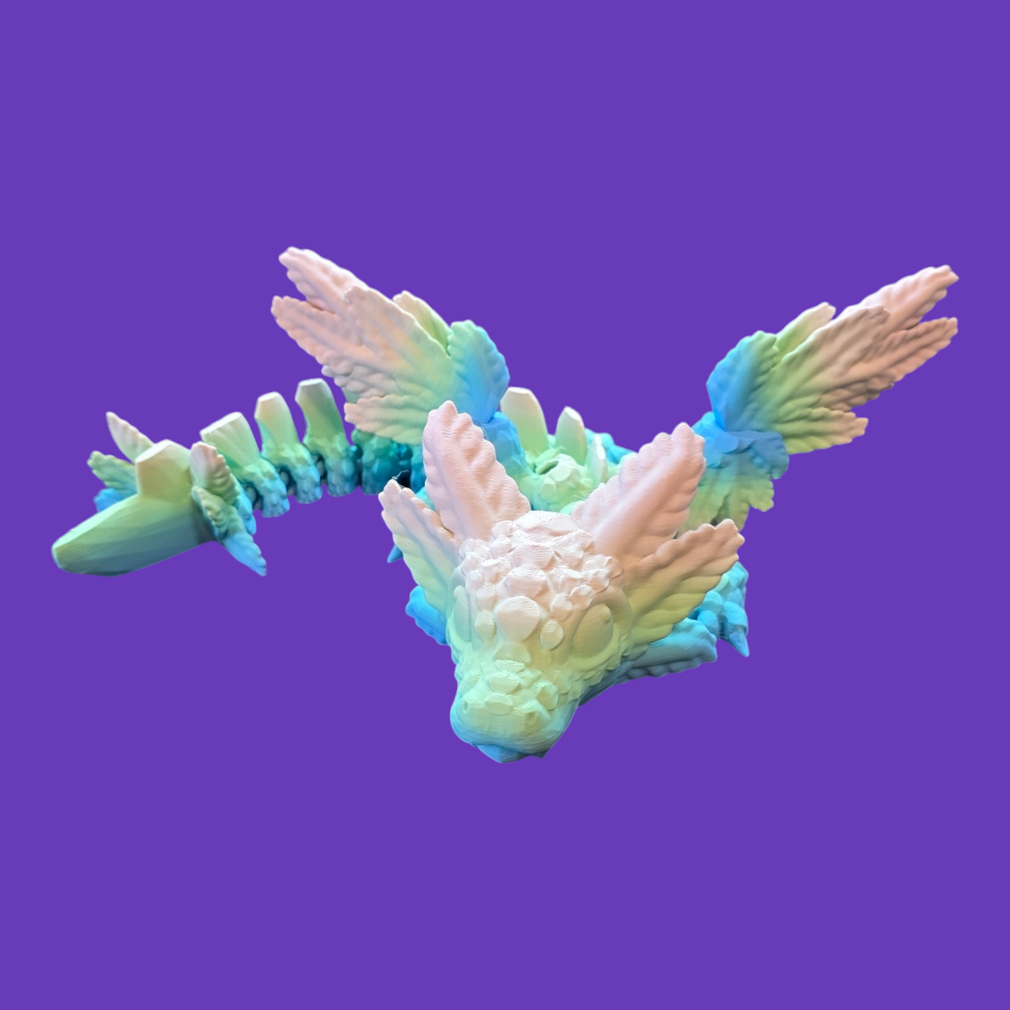 3 D printed articulated dragons